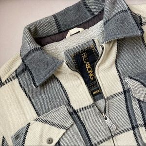 Billabong Men’s Plaid Sherpa Jacket